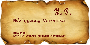 Négyessy Veronika névjegykártya